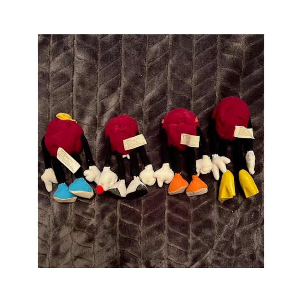 Vintage 1980’s California Raisins Applause Bendable Plush Figures Lot of 4